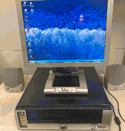 A computer running Windows XP